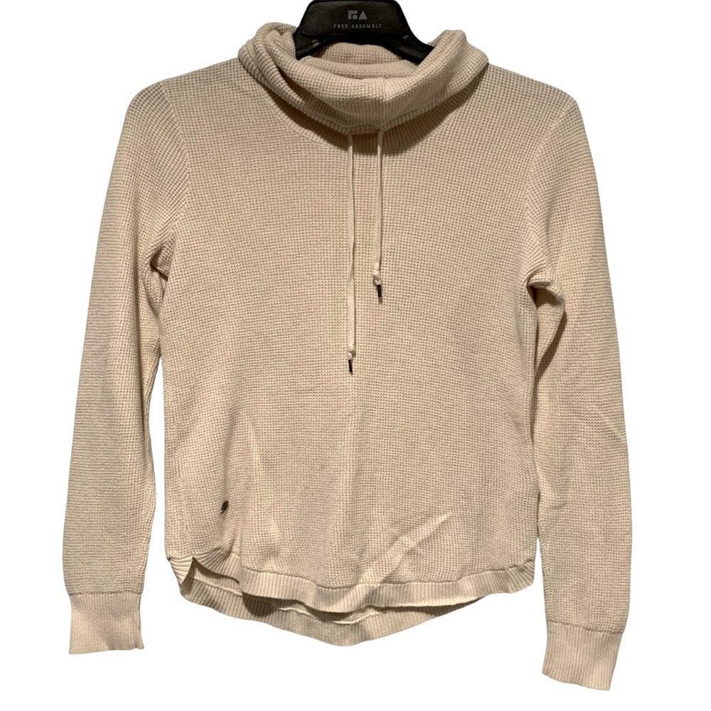 Lauren Rafael turtleneck sweater beige medium
